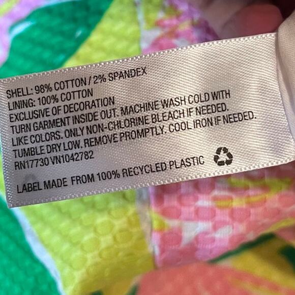 NWT: LILLY PULITZER Target Flamingo Floral Pineapple Yellow Dress Size 10 (G310) - Picture 5 of 12